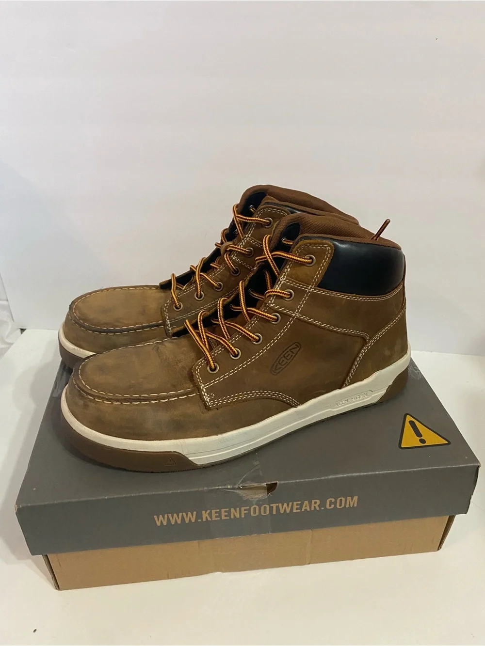 KEEN Utility Gibson Waterproof Work Boots (Carbon Toe) Size 11.5 D